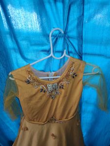 Embellished Yellow Girls&#39; Dress