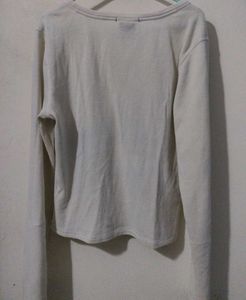 Off-white Ribbed Top