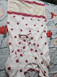 Beautiful White Colour Salwar With Dupatta