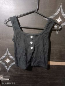 Cute Black Crop Top