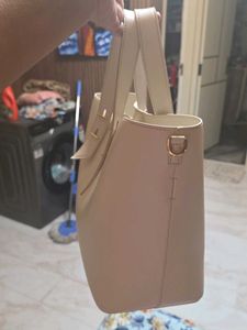 Charles And Keith Offwhite Sling Handbag