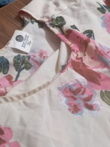 CREAM FLORAL DRESS