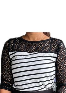 Black And White Stripe Top