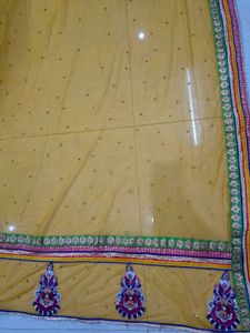 Beautiful Yellow Full size Lehenga Dupatta