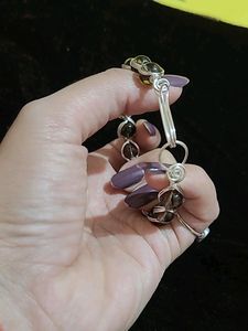 Smoky Quartz Wire Wrapped Bracelet New