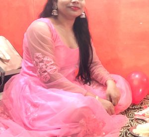 Baby Pink Colour🩷🤍 Barbie Long Dress 👗with Full