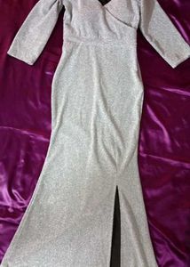 Silver Prom/Bodycon Dress
