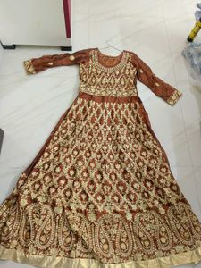 Brown 🤎 Long Frock