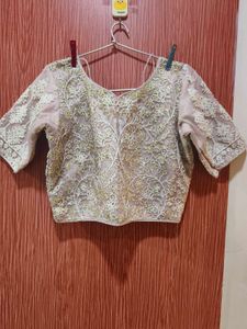 Embroidery Designed onion colour lehenga