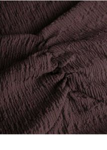 Solid Colour Textured Heart Neck Flare Sleeve