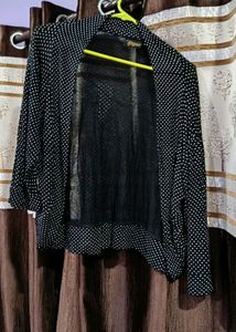 SALE! White And Black Bobby Printed Shrug