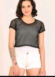 Mesh Crop Top