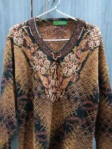 Embroidered  wool Brown Kurti set