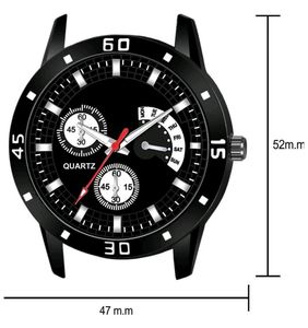 Stylish Watch For Men ⌚ Black Colour