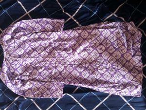 Purple Printed Kurta