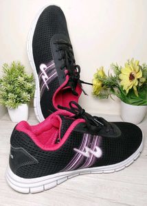 Campus Black And Pink Shoes