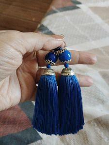 Blue Hanging Earrings