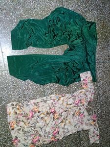 Multi Colour Silk Suit