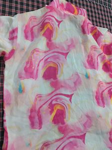 Pink Abstract Print Shirt