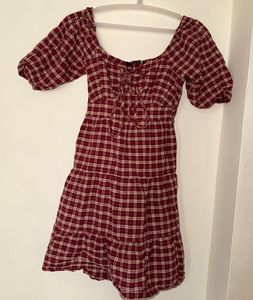Checked Cotton Dress