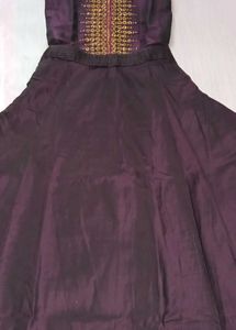 Purple Embellished Kurti