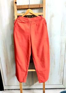 Coral Colour Cotton Paint Waist Size-28