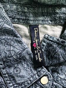 Paisley Print Denim Shirt