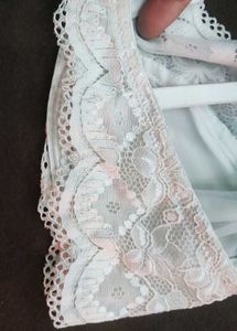 Lace Detail White Bra 🖤