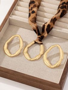 Leopard Ribbon Necklace &amp; Gold Earrings