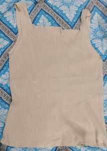 Ribbed Knit Tank Top by DANNI MONIGUE (AUTHENTIC)