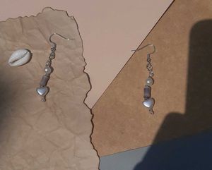 🍥 Pearl &amp; Heart Jewelry Set | Pendent &amp; earring
