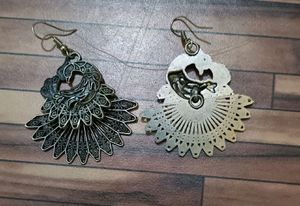 Peacock Feather Earrings