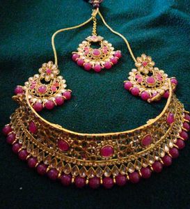 Purple Colour Jewellery Set
