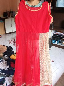 Red &amp; Gold Dupatta