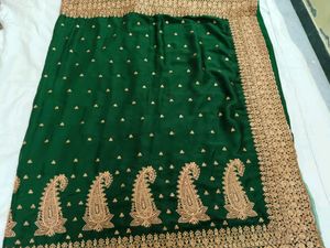 New Fancy Saree With Blouse Unused