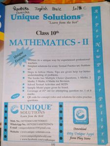 Unique Solution Mathematics-2