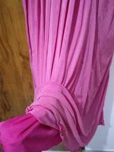 Pink Maxi Dress with Lace