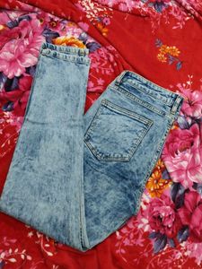 Acid Wash Denim Jeans