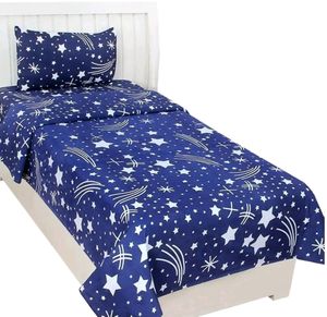 STAR SHAPE BEDSHEET+2 PILLOW COVERS
