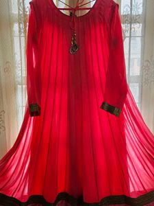 Pink Full Length Anarkali