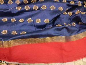 Elegant Blue Banarasi Silk Saree