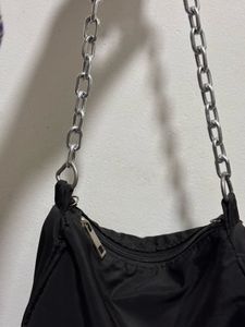 Solid Steel Shoulder Bag