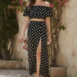 Polka Dot Two-Piece Outfit