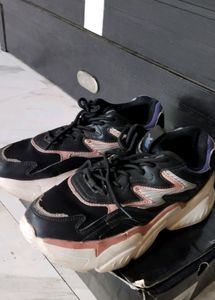 HRX Black Chunky Sneakers