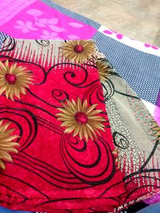 Floral Print Saree