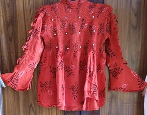 High Neck Frill Top