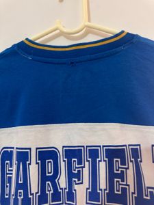Blue White Crop Top, Bust- 36/34