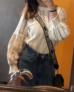 Lace Balloon Sleeve Top