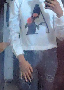 White Cropped Hoodie