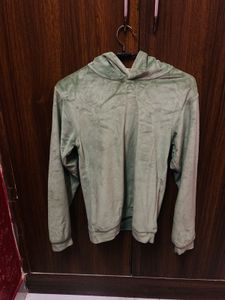 Green Velvet Sweatshirt